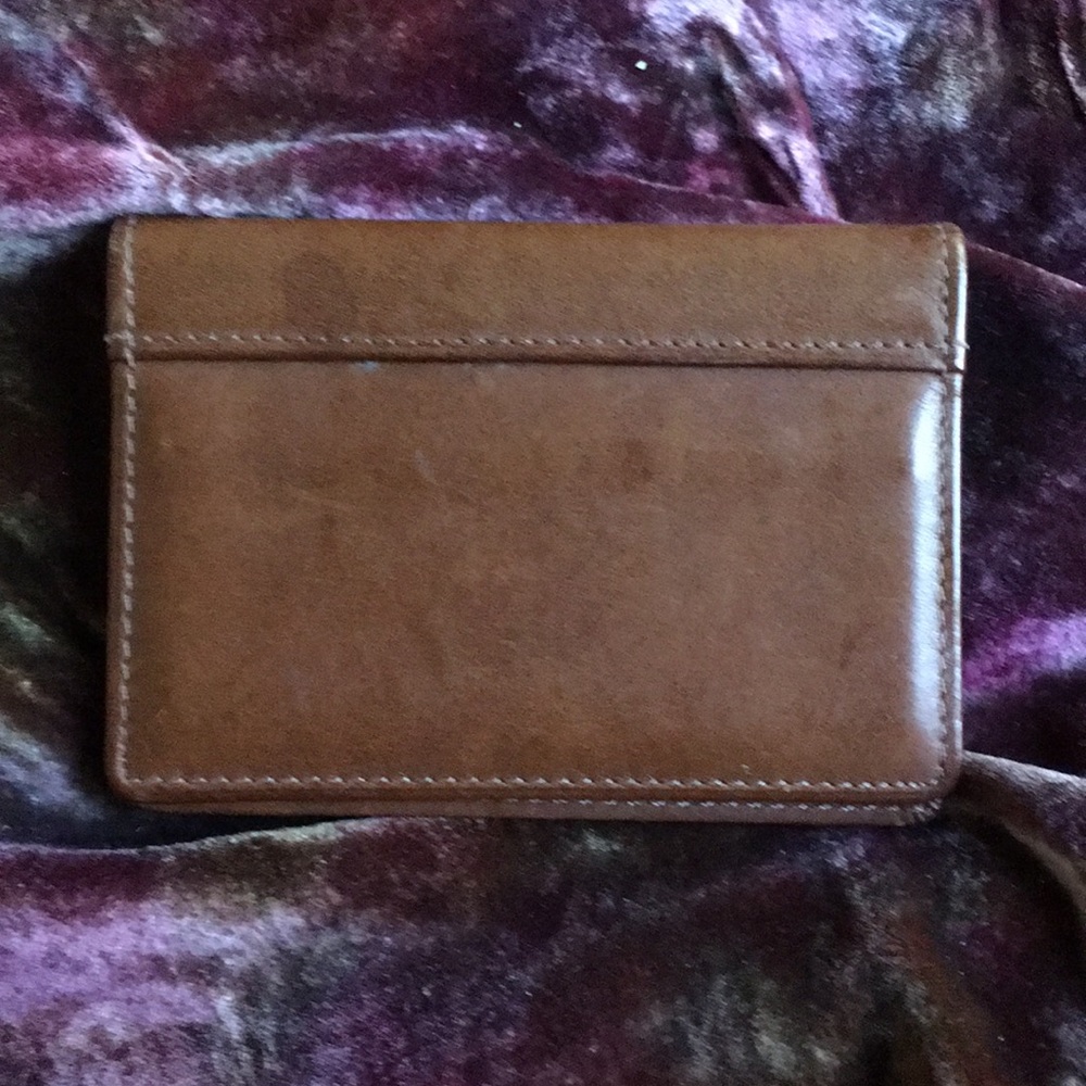 Dr. Quinn leather cardholder- Leeman Leather